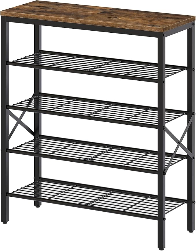 5-Tier Shoe Rack, Shoe Storage for Entryway and Closet, Free Standing Shoe by Yatiney