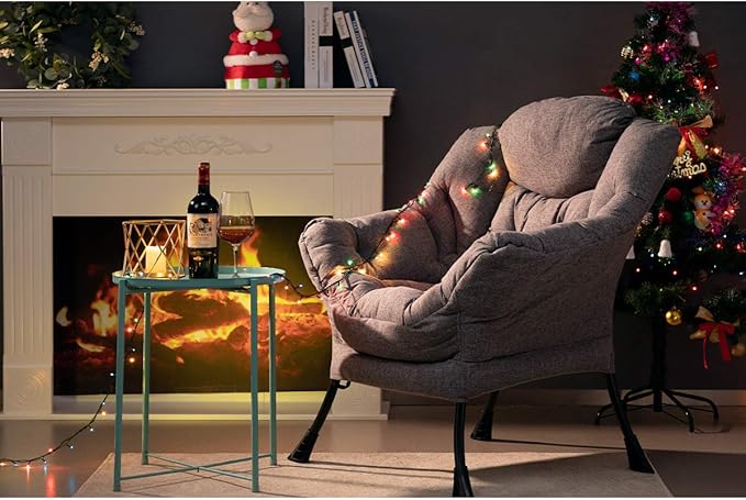 HollyHOME Modern Fabric Large Lazy Chair, Accent Oversized Comfy Reading Chair - Image 7