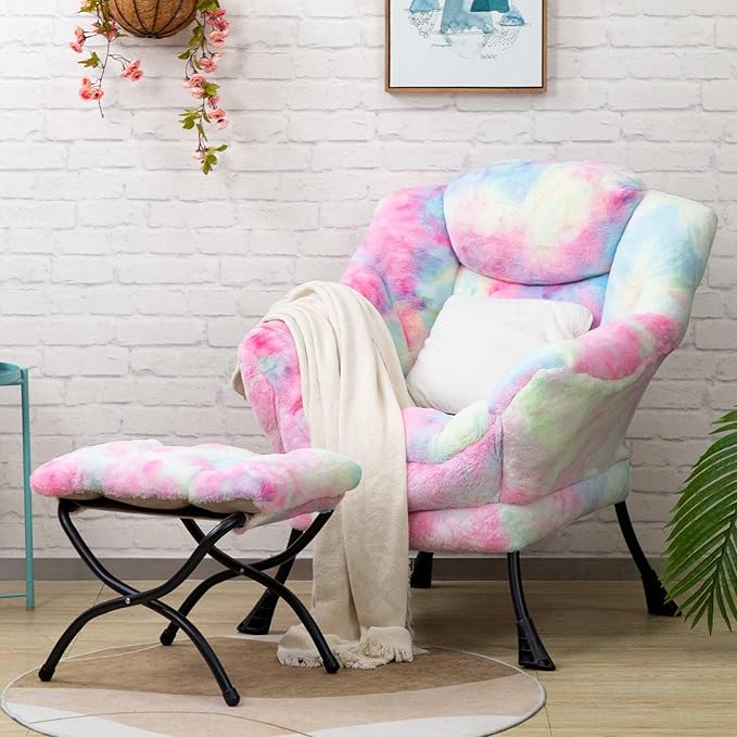 HollyHOME Faux-Fur Lazy Chair by HollyHOME
