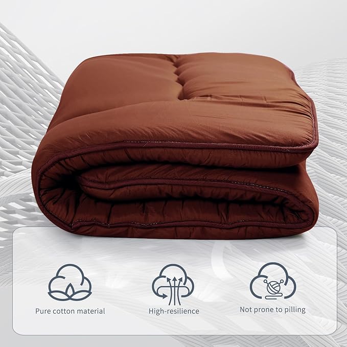 Japanese Floor Mattress, Roll Up Memory Foam Tatami Mat Easy to Store and - Image 6