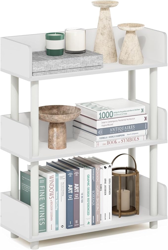 Furinno Turn-N-Tube 3-Tier Multipurposes Display Rack, Open Shelf Rack/Storage by Furinno-FitsYourSpaceFitsYourBudget