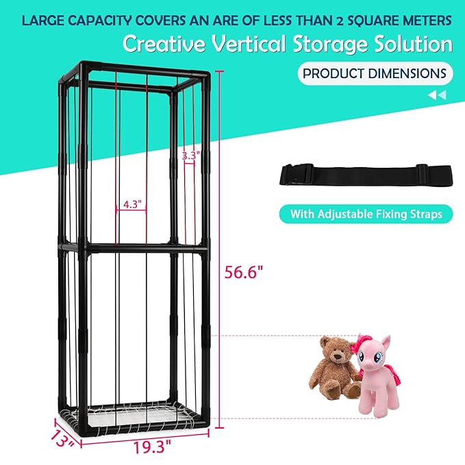 Stuffed Animal Zoo Storage Stuffed Animal Holder PVC Plush Storage Organizer - Image 2