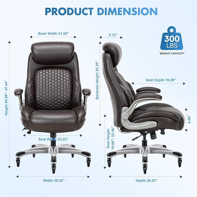 COLAMY Office Ergonomic Desk High Back Executive Chair - Image 3