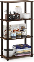 Furinno Turn-N-Tube 4-Tier Multipurpose Shelf Display Rack, Square Tube by Furinno-FitsYourSpaceFitsYourBudget