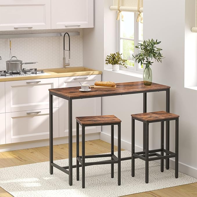 HOOBRO Bar Stools, Adjustable Feet, - Image 2