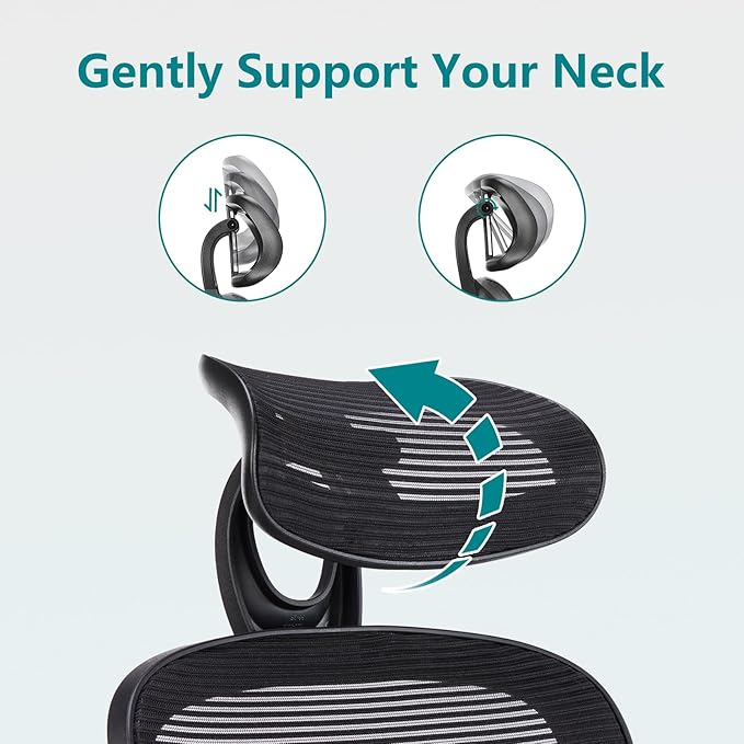 SMUG Office Chair Ergonomic Desk Lumbar Support, Computer Chairs Gaming Mesh - Image 8