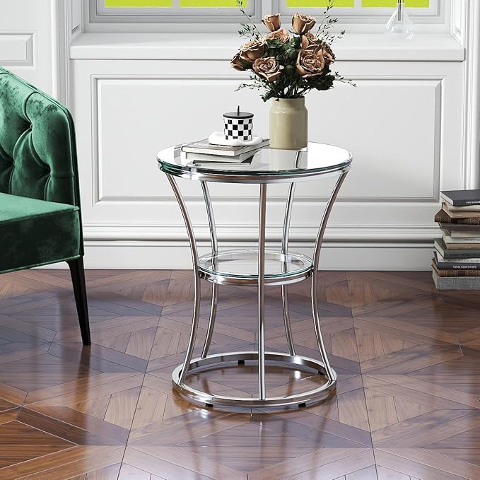 O&K FURNITURE Round End Table - Image 4