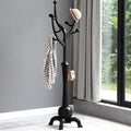 Heavy Duty Coat Rack Freestanding Wood Tree Rack by Bekrvio