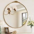 TokeShimi 36x36 Vintage Round Mirror by RefinedBathroomAccessories