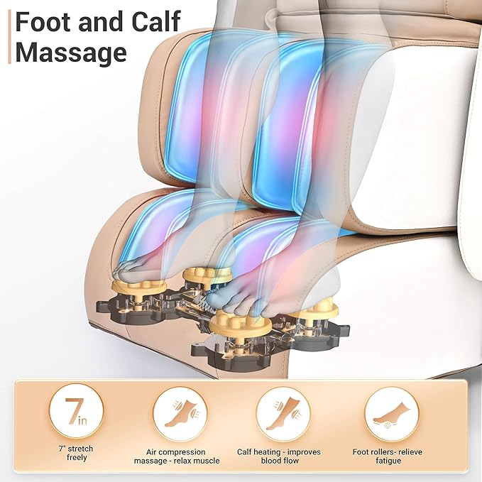 Massage Chair Full Body with Heat, Full Body Zero Gravity Shiatsu Massage Chair - Image 5