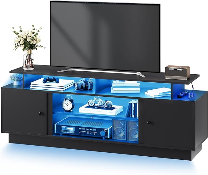 DWVO Modern TV Stand for 65/75 Inch TVs, Entertainment Center - Image 7