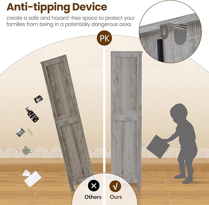 Iwell Tall Storage Cabinet - Image 9