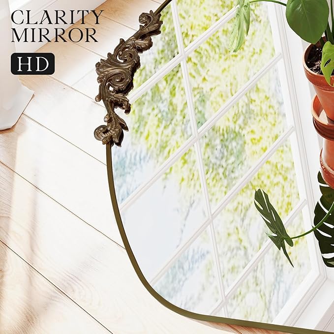 MISSDAY Vintage Retro Bronze Baroque Mirror - Image 8