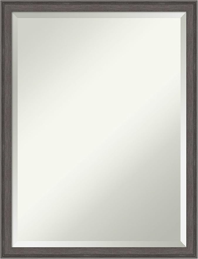 Amanti Art Silver Bathroom Mirror by AmantiArt
