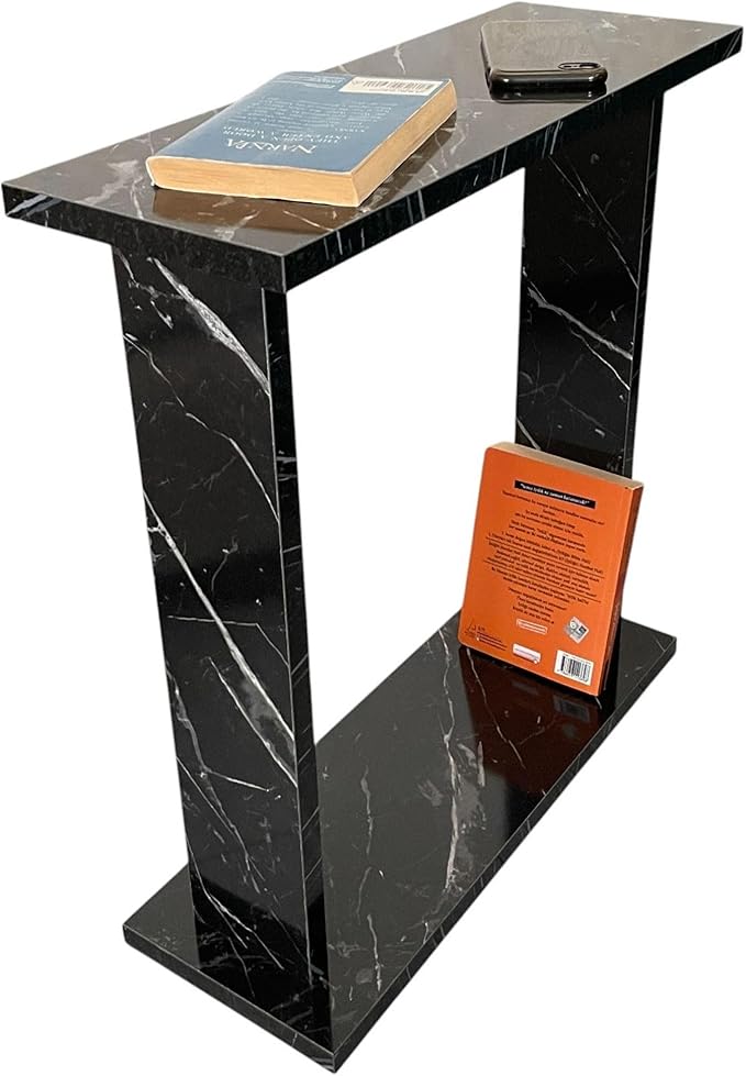 Very Narrow Side Table for Living Room, Small Apartment Space Between Chairs - Image 5