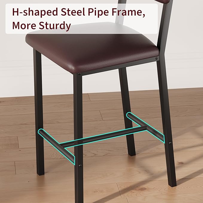 GarveeHome Bar Stools Set of 2, Counter Stools - Image 7