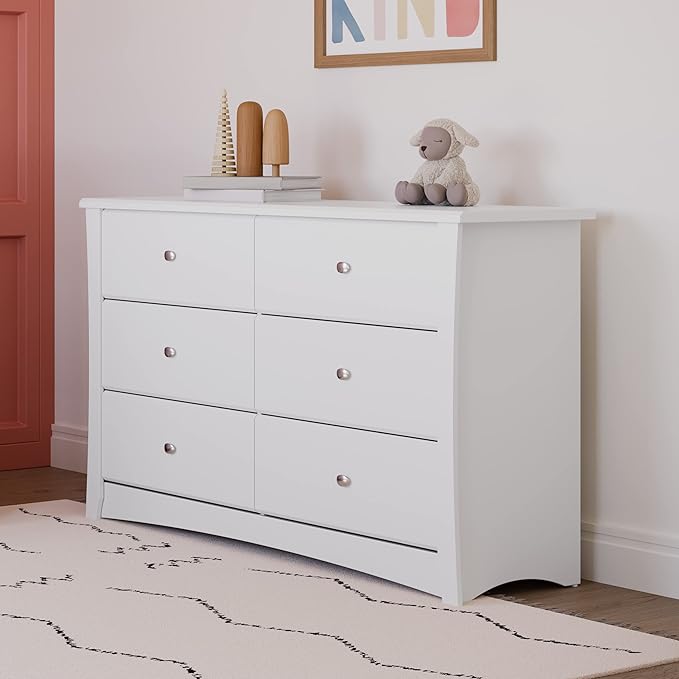 Storkcraft Crescent 6 Drawer Double Dresser – GREENGUARD Gold Certified - Image 4