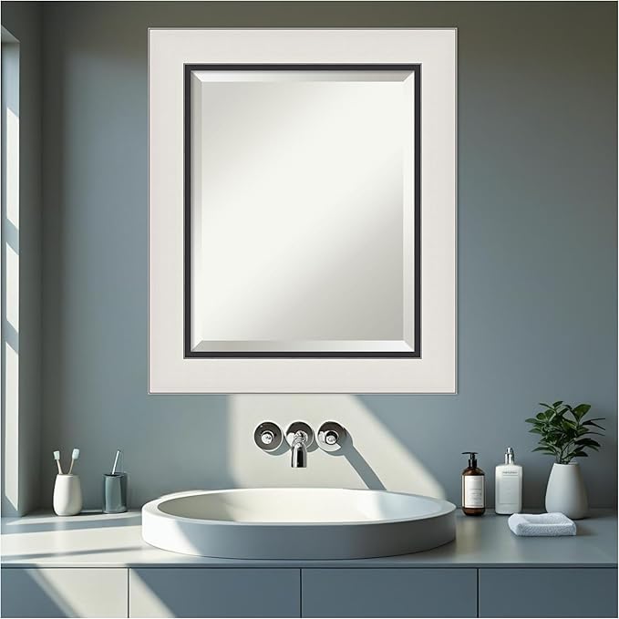 Amanti Art Silver Bathroom Mirror - Image 6
