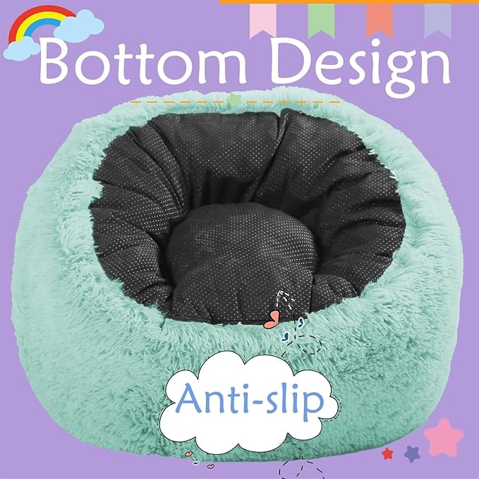 Bean Bag Chair for Kids with Plush Faux Fur Cover, 2.5FT Memory Foam Filled - Image 6