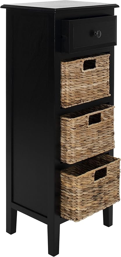 SAFAVIEH American Homes Collection Michaela Distressed Black Side Table - Image 4