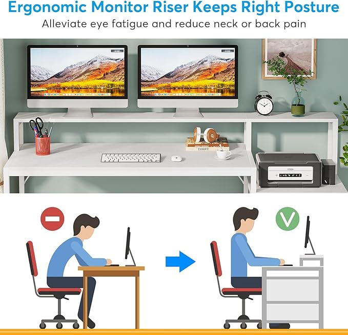 Tribesigns 63 Inch Computer Desk - Image 6