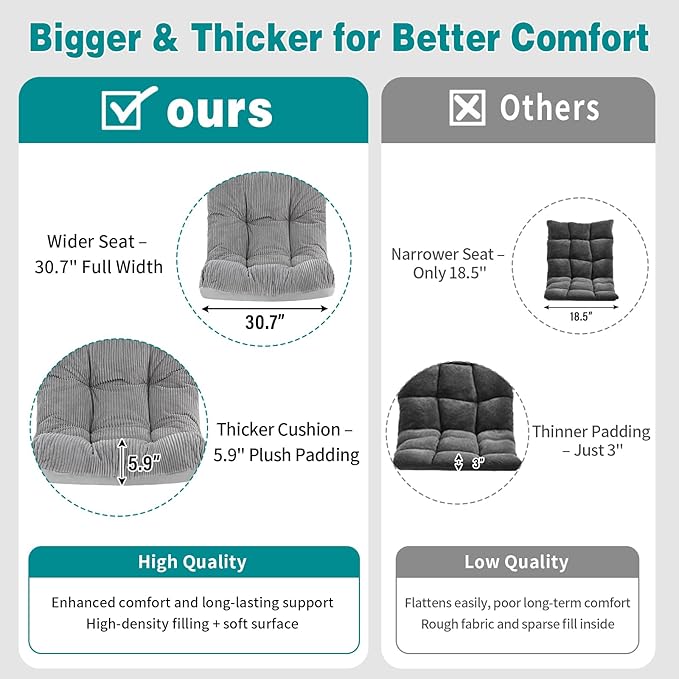 Welnow Accent Chair with Ottoman, Lounge Comfy Soft Leisure Metal Frame Reading - Image 7