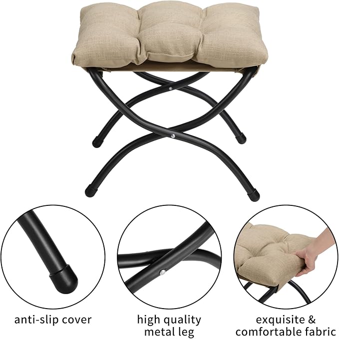 HollyHOME Fabric Lazy Chair - Image 7
