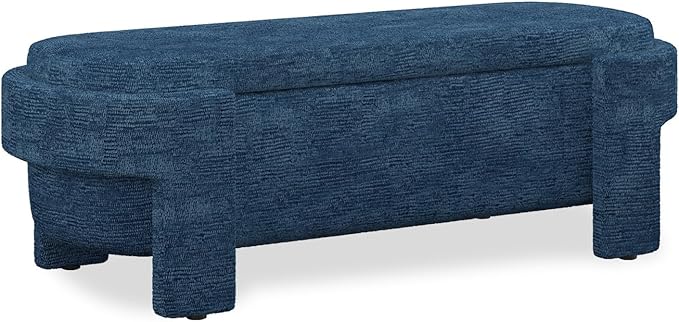 KEIKI 51" Linen Ottoman Bench - Image 8
