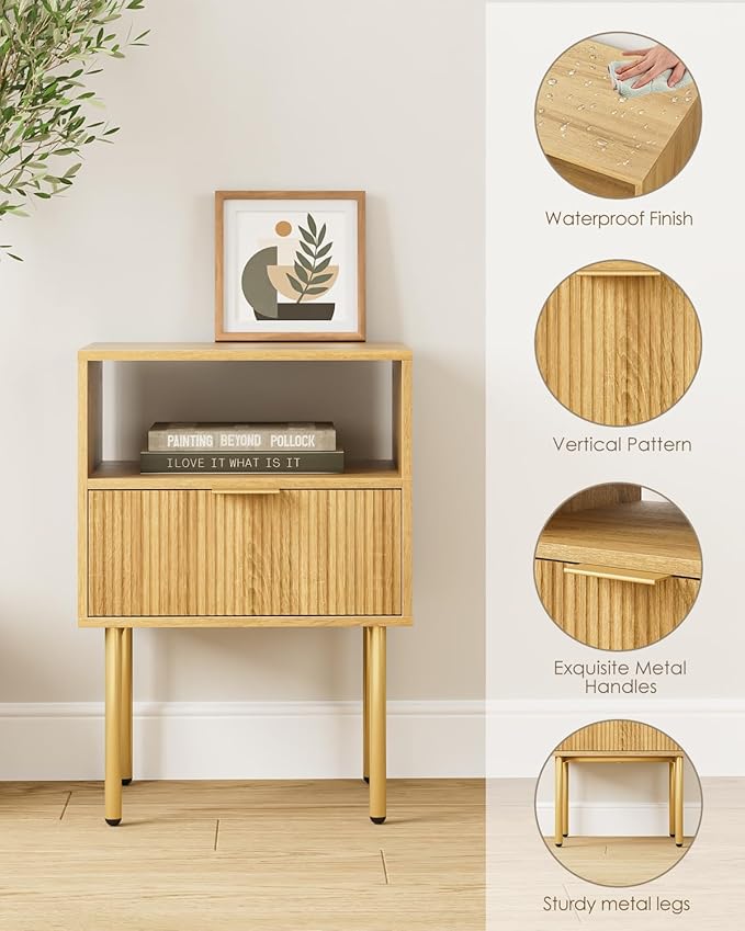 Nightstand, Morden Bedside Table - Image 5