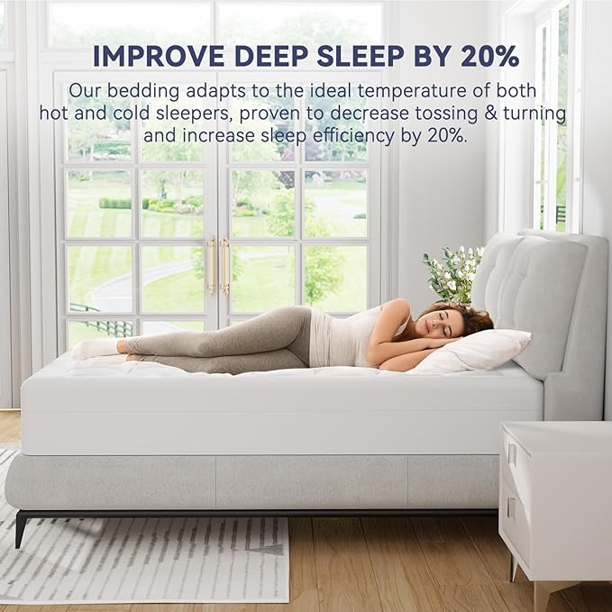 ELEMUSE King Size Dual Layer 3 Inch Memory Foam Mattress Topper, 2 Inch Cooling - Image 5