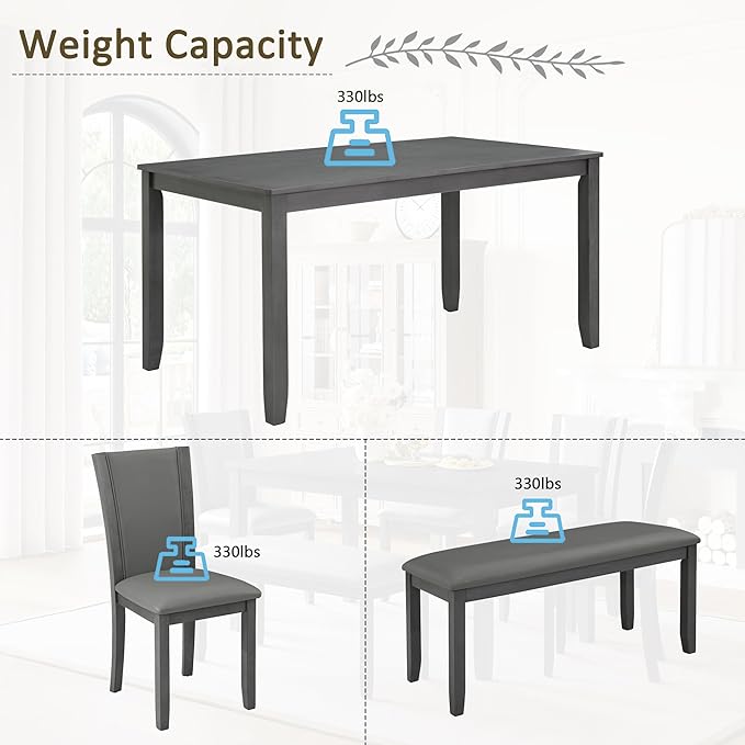Ball & Cast 6 Piece Dining Table Set - Image 6
