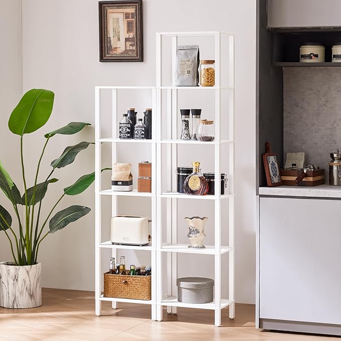 66in Tall Bookshelf 6-Tier Small Narrow Bookcase, Skinny Book Shelf - Image 8
