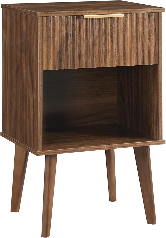 End Table, Fluted Night Stand, Modern Side Table, Bedside Table - Image 7