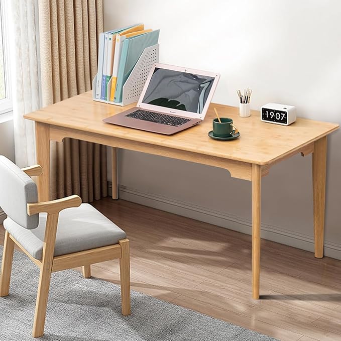 Maydear 47" Bamboo Writing Desk Multipurpose Table, Modern Simple Computer Desk - Image 3