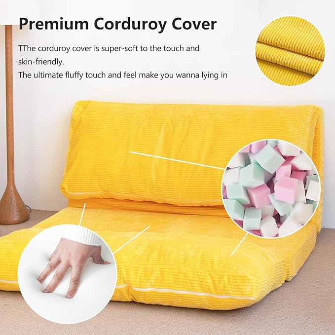 N&V Folding Matress Sofa Bean Bag Bed, Foam Filling Folding Matress Sofa - Image 6