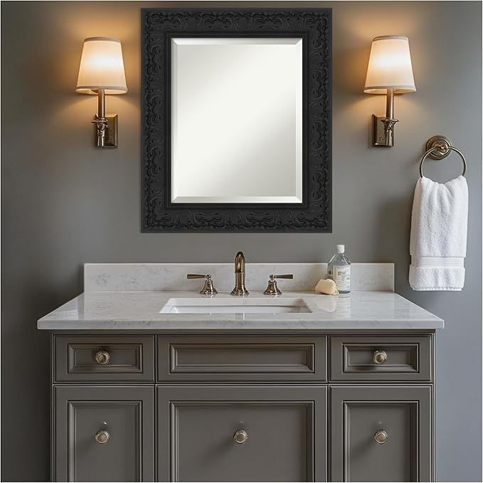 Amanti Art Black Bathroom Mirror - Image 5