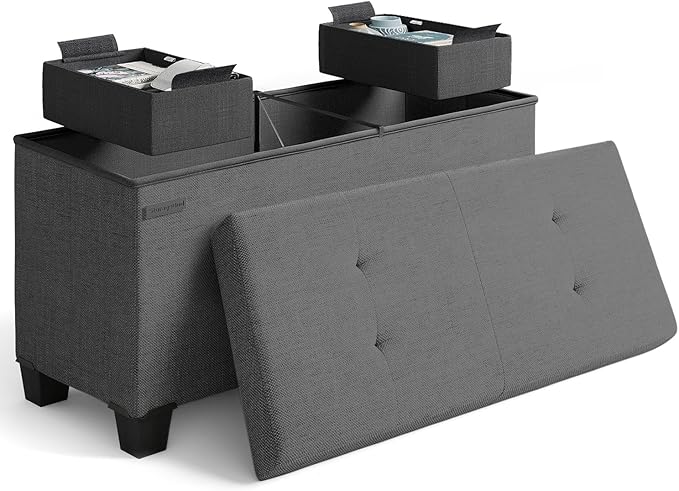 STORAGEBUD Storage Ottoman Bench by STORAGEBUD