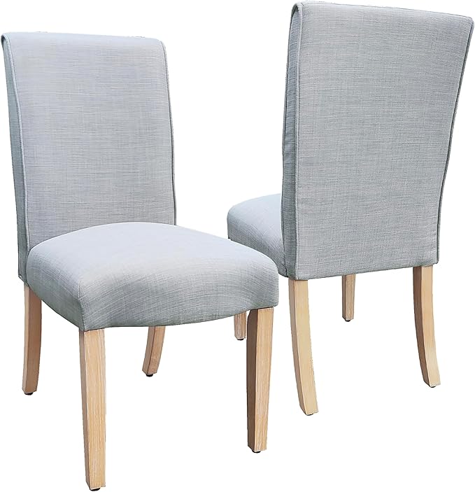 HomePop Scalloped Detail Dining Chair|Upholstered Parsons Dining Chairs by HomePop