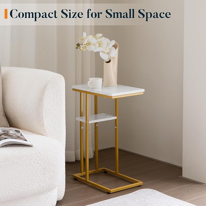 Yoobure C Shaped End Table Set of 2, Side Table - Image 7