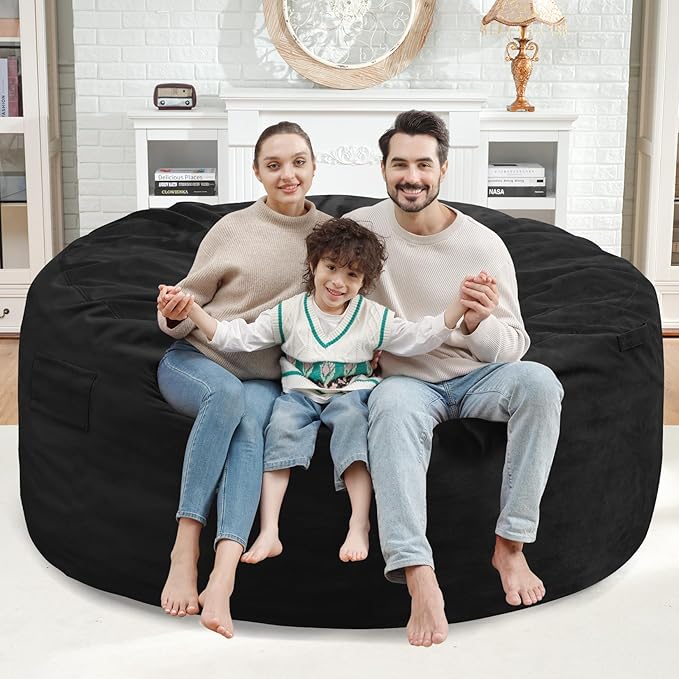 5FT Bean Bag Chair, Large Bean Bag Chairs - Image 2