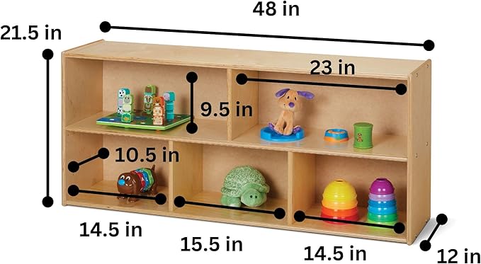 Young Time Jonti-Craft 7045YT Toddler Single Storage Unit Shelves - Image 2
