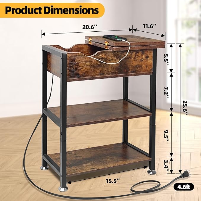 TooCust Flip Top End Table - Image 3