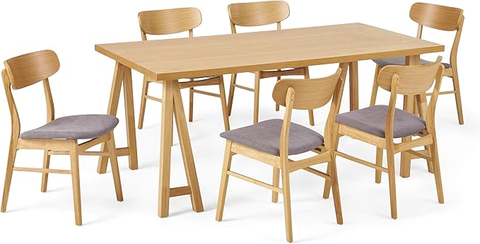 Christopher Knight Home Anthony Mid-Century Modern 7 Piece Dining Set, Dark by ChristopherKnightHome