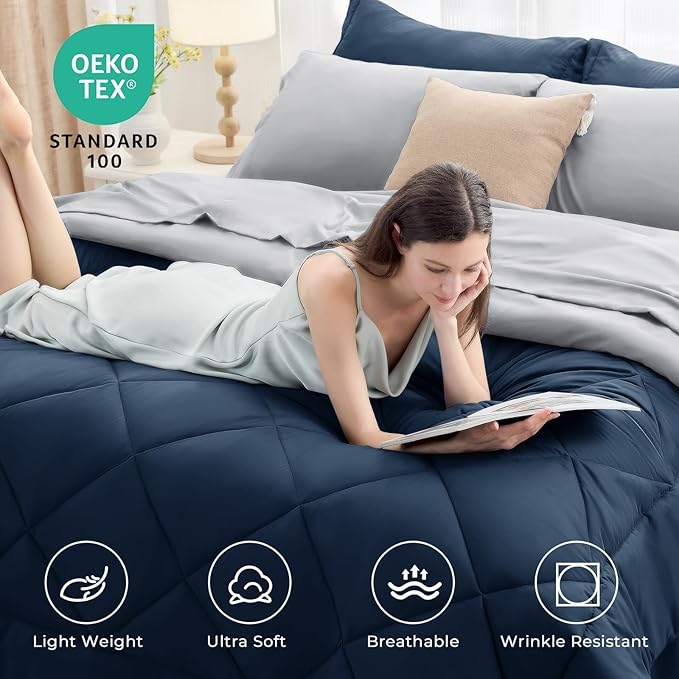 HEVUMYI Queen Comforter Set - Image 3
