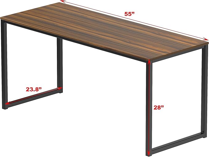 SHW Mission 55-Inch Home Office Computer Desk - Image 3