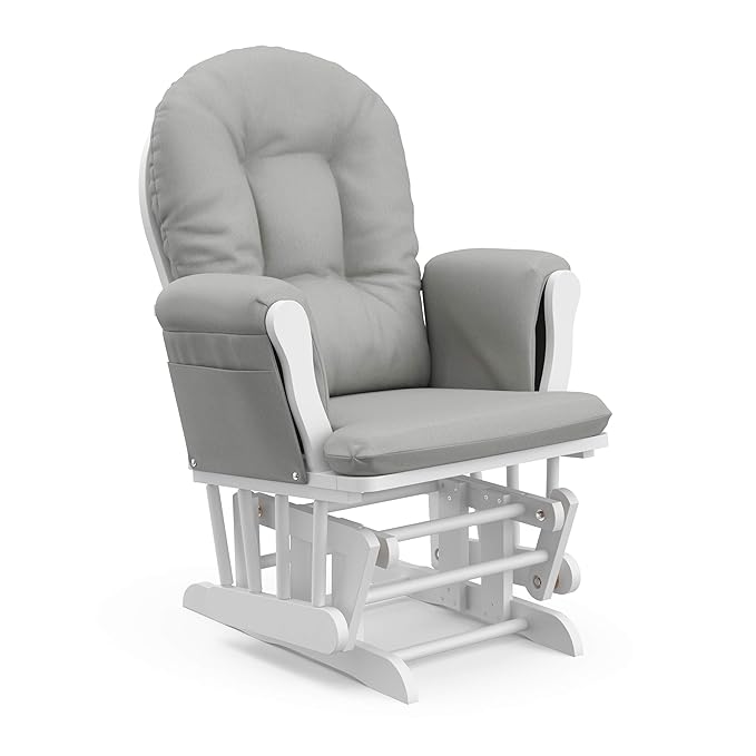 Storkcraft Premium Hoop Glider & Ottoman — GREENGUARD Gold Certified Nursery - Image 9
