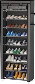 Calmootey 9 Tier Shoe Rack Organizer, Portable Shoe Shelf by Calmootey
