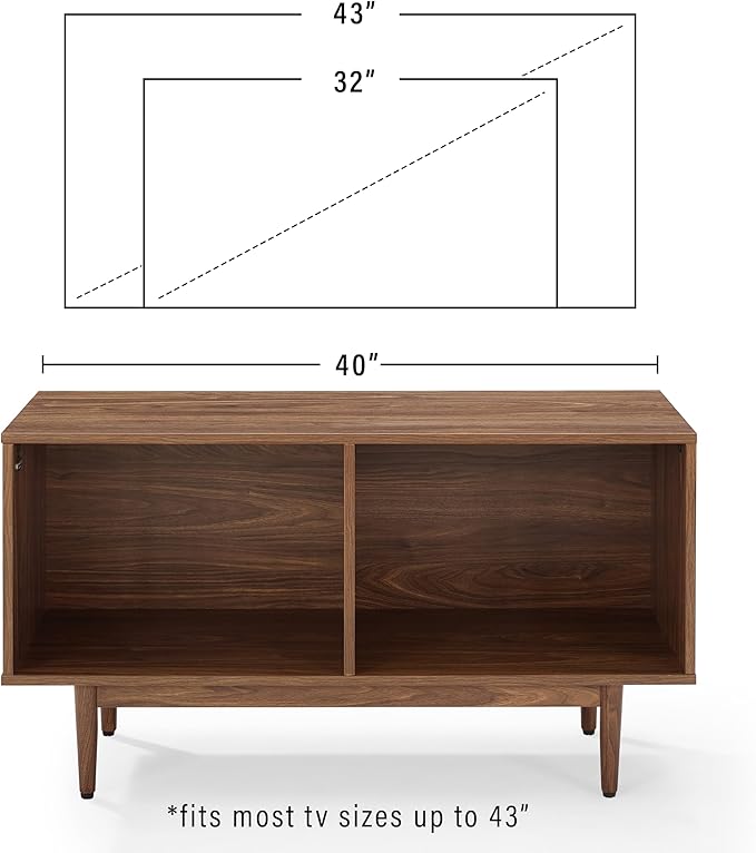 Crosley Furniture Liam Medium Vinyl Record Storage TV Stand and Entertainment - Image 12