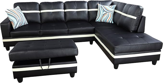 NicBex Sectional Couch 3 Pieces Sofa Set - Image 3