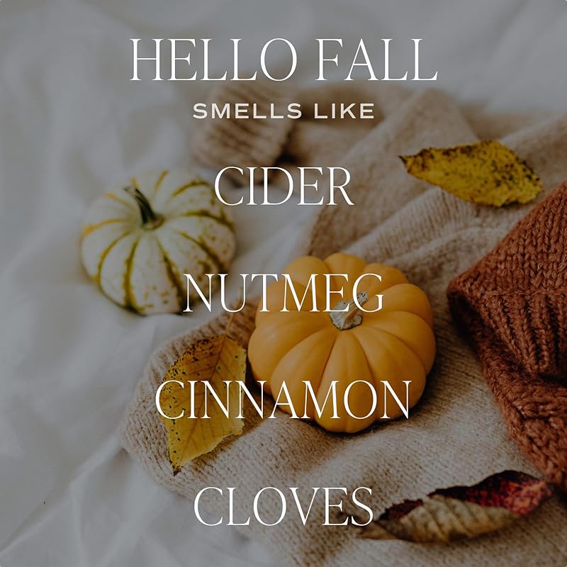 Sweet Water Decor Hello Fall Reed Diffuser, Cozy Autumn Home Scent - Image 2